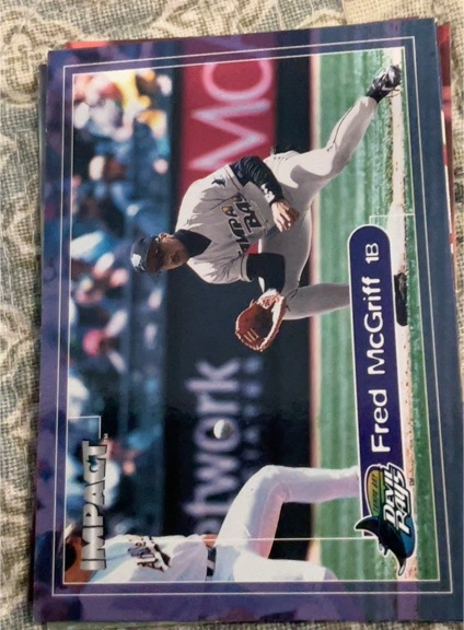 2000 Fleer Impact #153 Fred McGriff — front