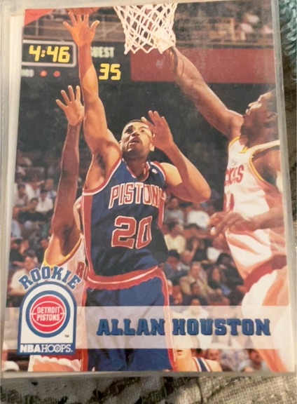 1993-94 Hoops #333 Allan Houston — front
