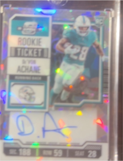 2023 Panini Contenders Optic #188 Tyjae Achaine Rookie Ticket — front