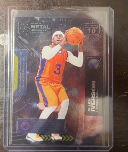 2021 Skybox Metal Universe Champions #10 Allen Iverson — front