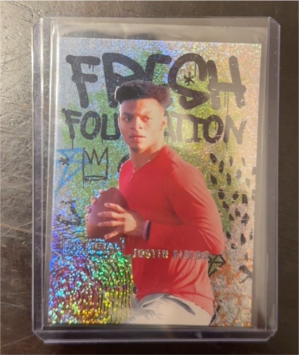 2021 Skybox Metal Universe Champions #FF35 Justin Fields Fresh Foundation — front
