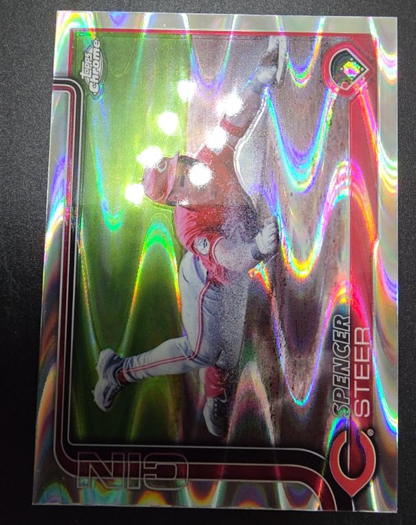 2025 Topps Chrome #174 Spencer Steer — front