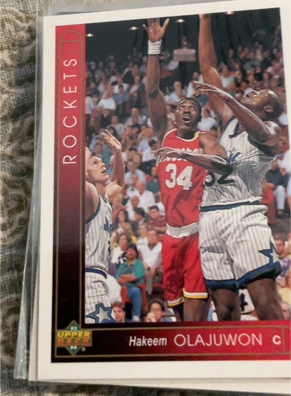 1993-94 Upper Deck #287 Hakeem Olajuwon — front