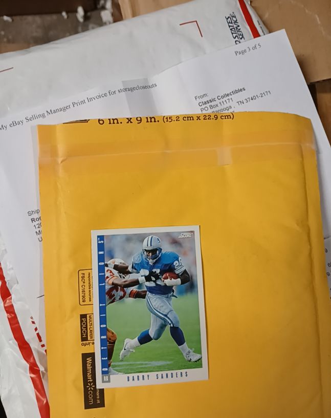 1992 Score #11 Barry Sanders — front