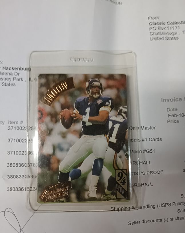 1994 Upper Deck Ovation #24 Warren Moon — front