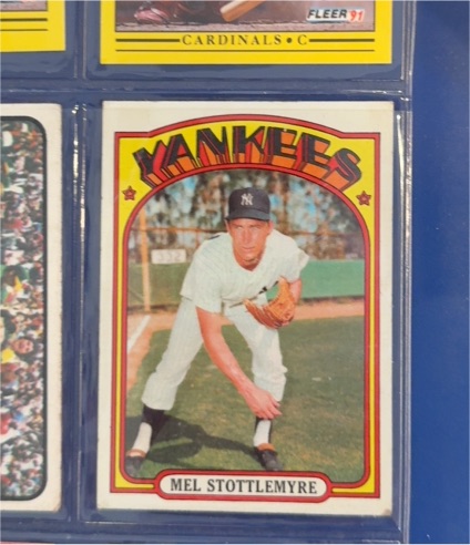 1972 Topps #325 Mel Stottlemyre — front