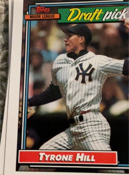 1992 Topps Draft Pick Tyrone Hill — front