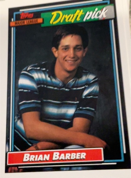 1992 Topps #594 Brian Barber — front