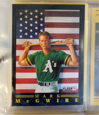 1991 Fleer #4 Mark McGwire — front