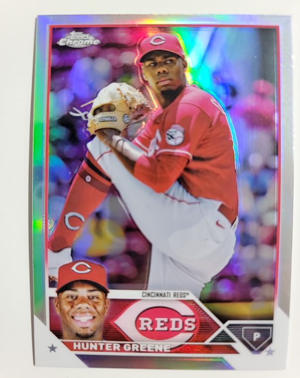 2023 Topps Chrome #40 Hunter Greene — front