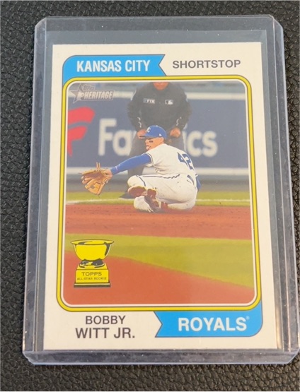 2023 Topps Heritage #85 Bobby Witt Jr. — front