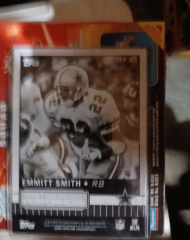 2015 Topps Past & Present Performers #PPP-MS Emmitt Smith — front