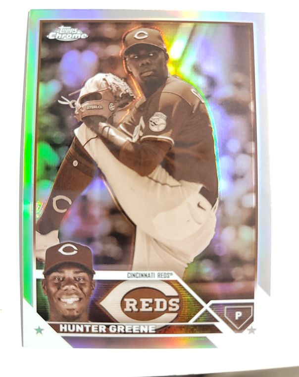 2023 Topps Chrome #40 Hunter Greene — front