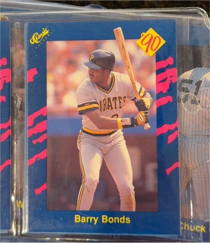 1990 Classic Blue #82 Barry Bonds Pittsburgh Pirates — front