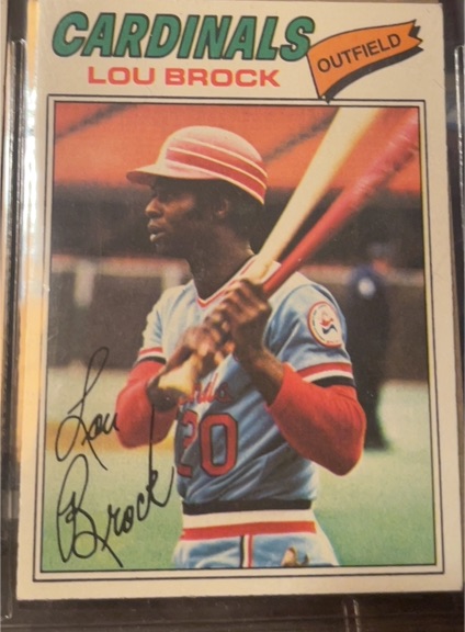 1977 Topps #355 Lou Brock — front