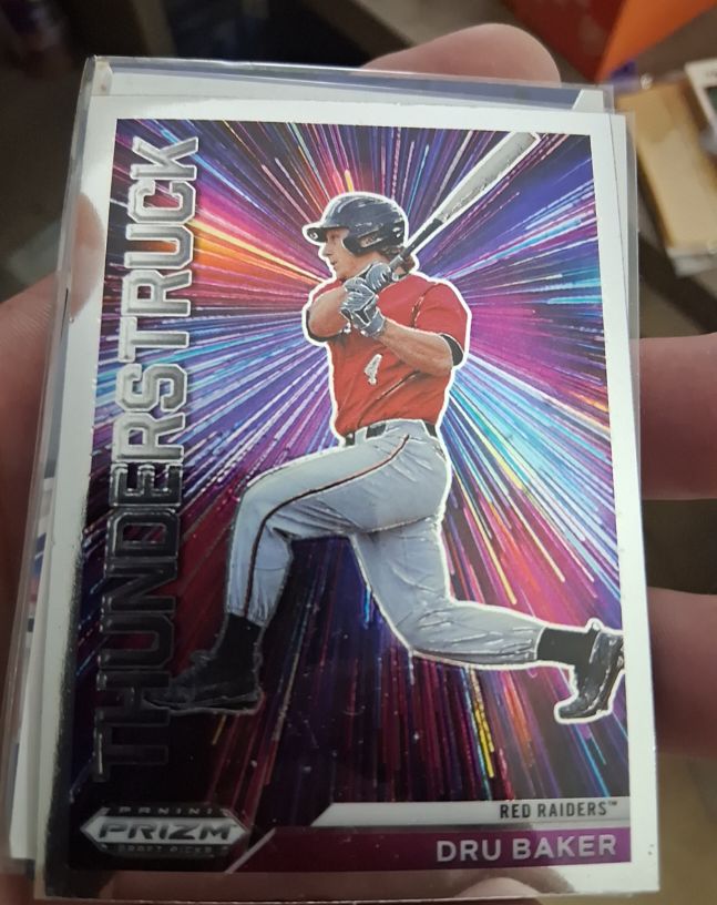 2021 Panini Prizm Draft Picks Thunderstruck #T-DB Dru Baker — front