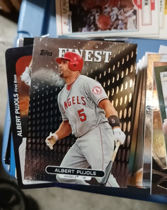 2013 Topps Finest #61 Albert Pujols — front