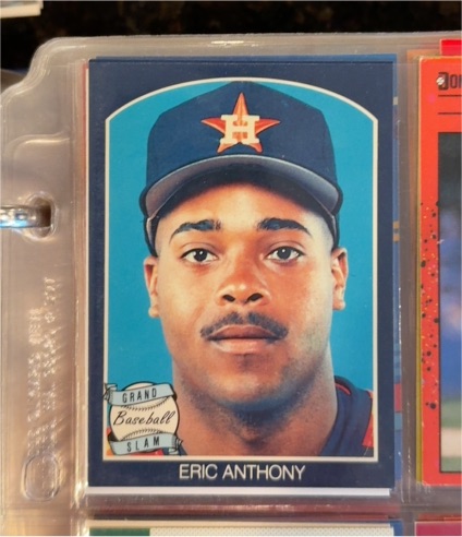 1989 Grand Slam Eric Anthony Houston Astros — front