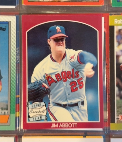 1989 Grand Slam #nno Jim Abbott — front
