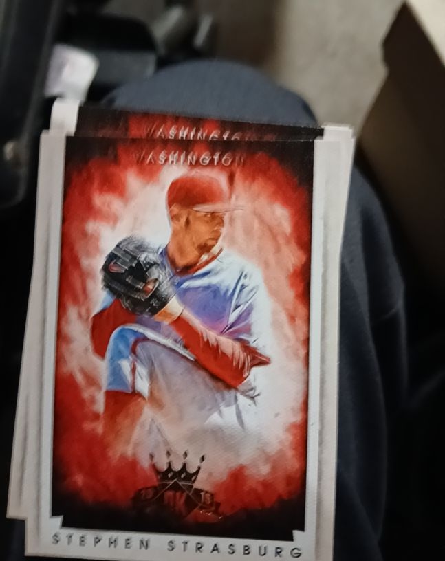 2015 Panini Diamond Kings Blue Framed #127 Stephen Strasburg — front