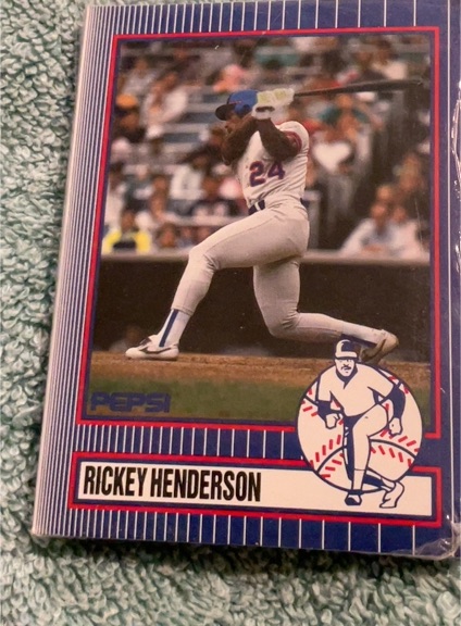1991 Pepsi #3 Rickey Henderson — front