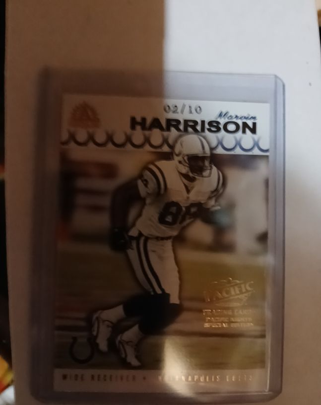 2002 Pacific Marvin Harrison #02/10 — front