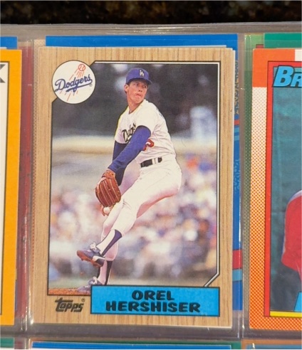 1987 Topps #385 Orel Hershiser — front