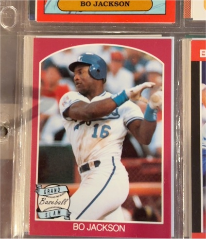 1990 Grand Slam Bo Jackson — front