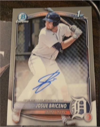 2025 Bowman Chrome Prospects #BCP-13 Josue Briceno — front