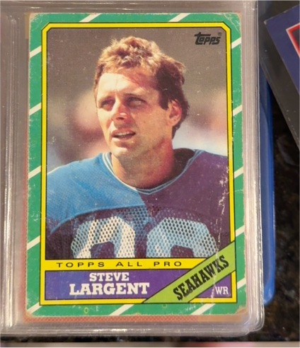 1986 Topps #203 Steve Largent — front