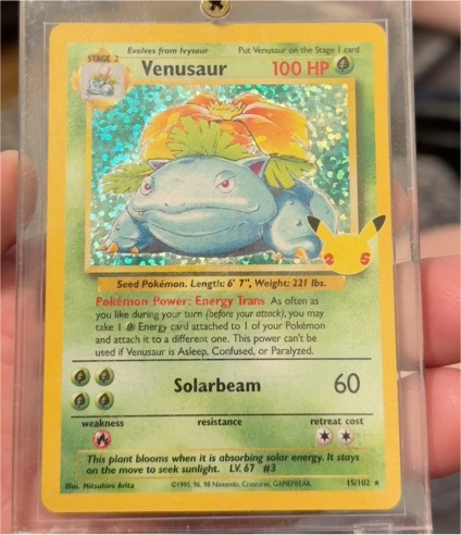 1999 Pokémon #15 Venusaur — front