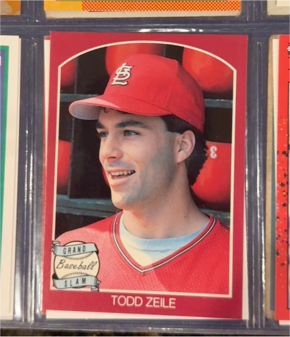 1989 Grand Slam Baseball Todd Zeile — front