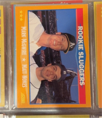 1988 Score #648 Mark McGwire / Matt Nokes — front