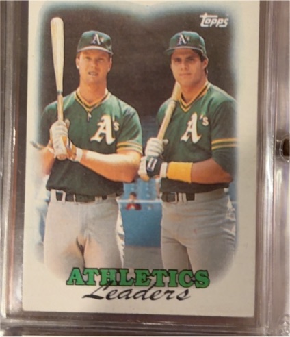 1988 Topps #759 Mark McGwire Jose Canseco — front