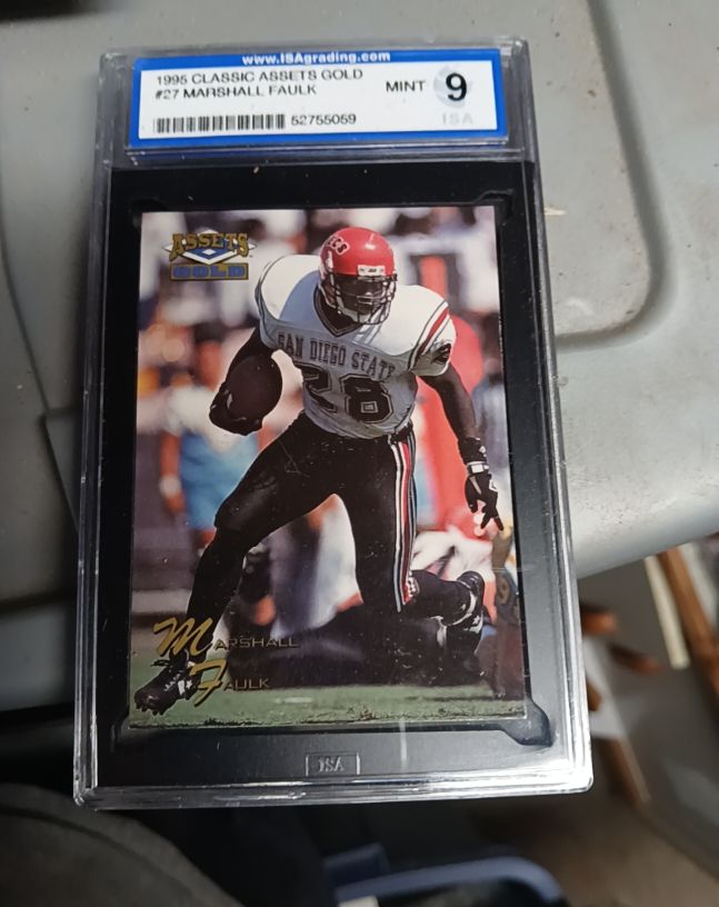 1995 Classic Assets Gold #27 Marshall Faulk — front