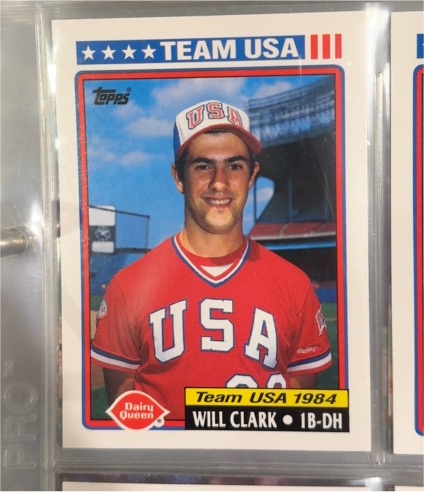 1992 Topps Dairy Queen #2 Will Clark — front