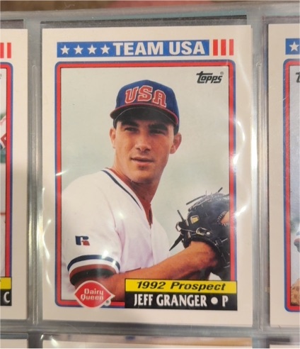1992 Topps Dairy Queen Team USA #18 Jeff Granger — front