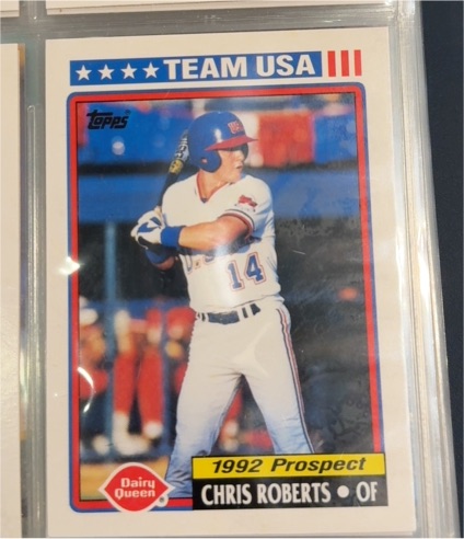 1992 Topps Dairy Queen Team USA #25 Chris Roberts — front