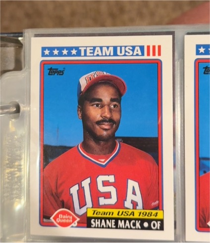 1992 Topps Dairy Queen Team USA #8 Shane Mack — front