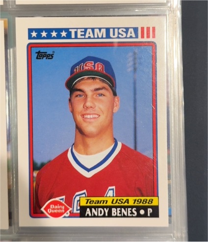 1992 Topps Dairy Queen Team USA #13 Andy Benes — front