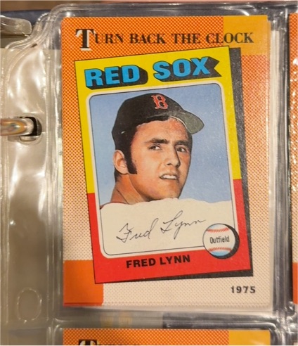 1990 Topps Turn Back The Clock #663 Fred Lynn — front