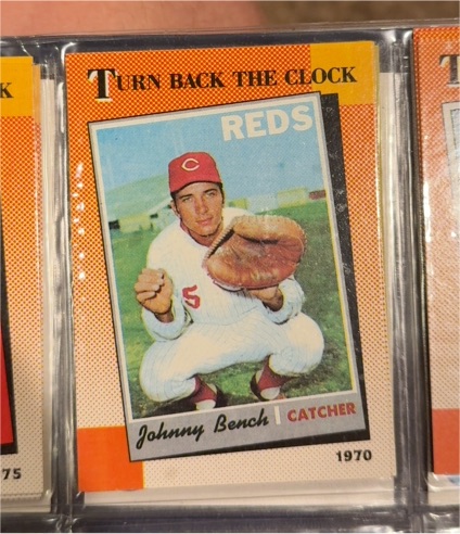 1990 Topps Turn Back the Clock #664 Johnny Bench — front