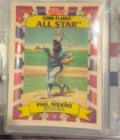 1992 Kellogg's Corn Flakes All-Star #6 Phil Niekro — front