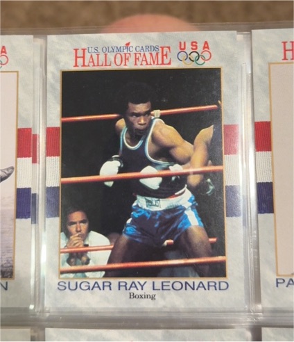 1991 Impel U.S. Olympic Cards Hall of Fame #29 Sugar Ray Leonard — front