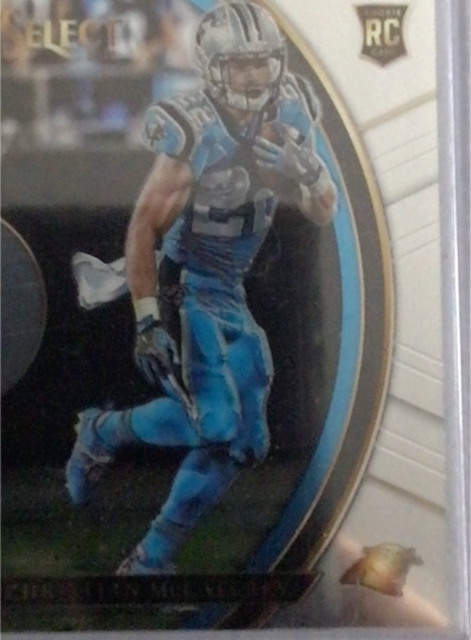 2017 Panini Select #21 Christian McCaffrey Rookie Card — front