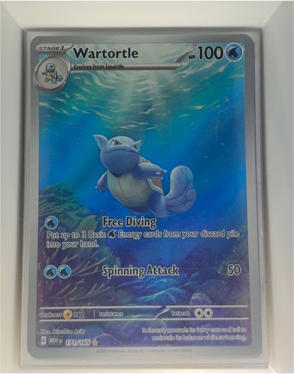2023 Pokémon Scarlet & Violet 171/165 Wartortle Illustration Rare — front