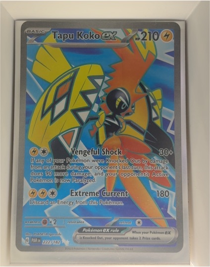 2023 Pokémon TCG Paradox Rift #222 Tapu Koko ex — front
