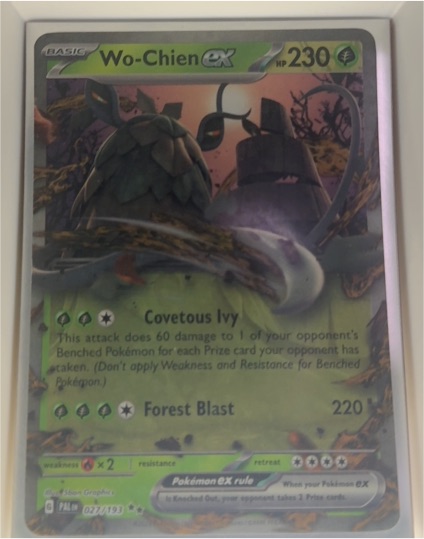 2023 Pokémon SV02: Paldea Evolved #027 Wo-Chien ex — front