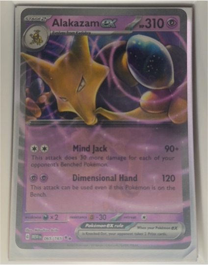 2023 Pokémon Scarlet & Violet 151 #065/165 Alakazam ex — front