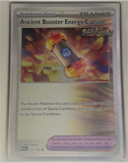 2023 Pokémon SV04: Paradox Rift #159 Ancient Booster Energy Capsule — front